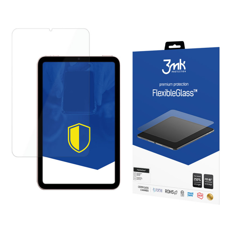 3MK FlexibleGlass hübriidklaasist ekraanikaitse Apple iPad mini 2021 (6. põlvkond) / iPad mini 8.3" 2024 (7. põlvkond) jaoks
