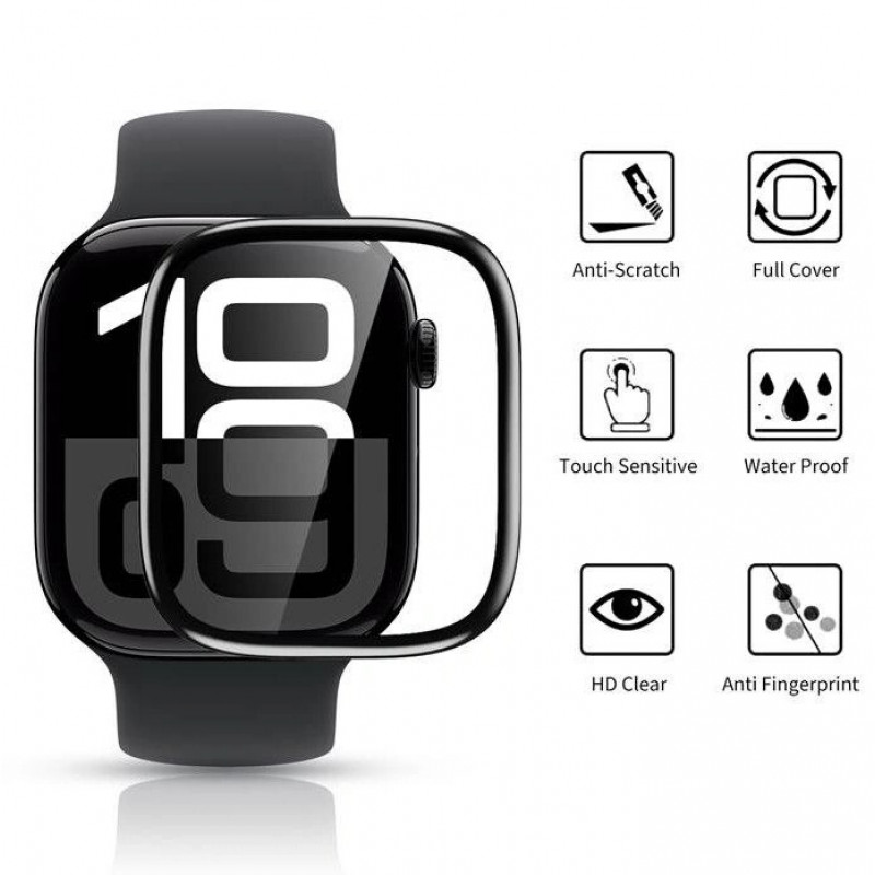 Tech-Protect Glass Flex+ THP4226 hübriidklaas Huawei Watch Fit 3 / 4 jaoks (2 tk), must
