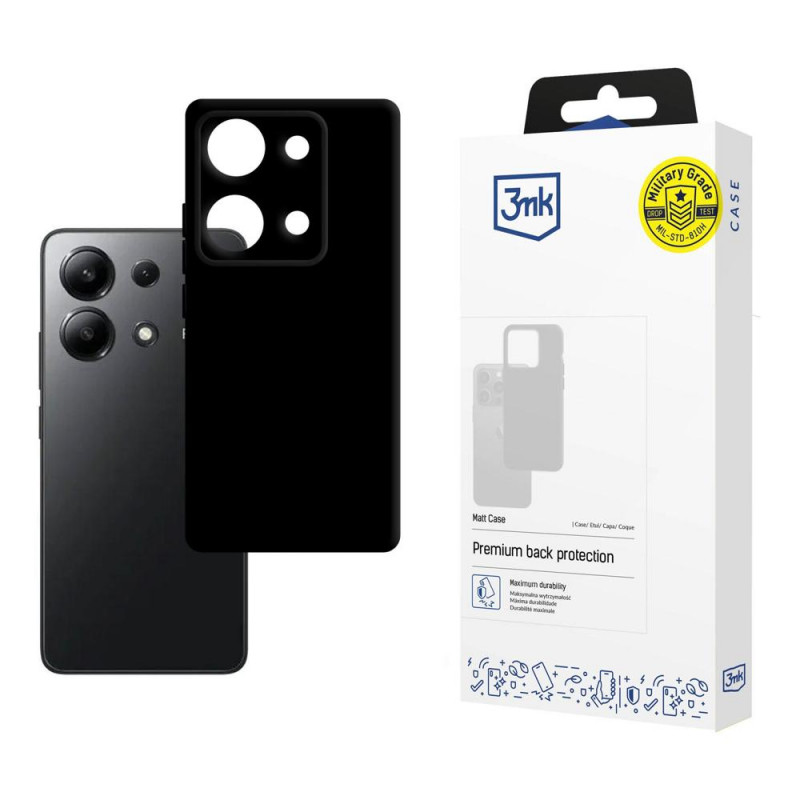 3MK Matt Case kaitsekate Xiaomi Redmi Note 13 4G jaoks, must