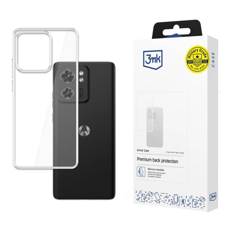 3MK Armor Case kaitseümbris Motorola Edge 40 jaoks, läbipaistev