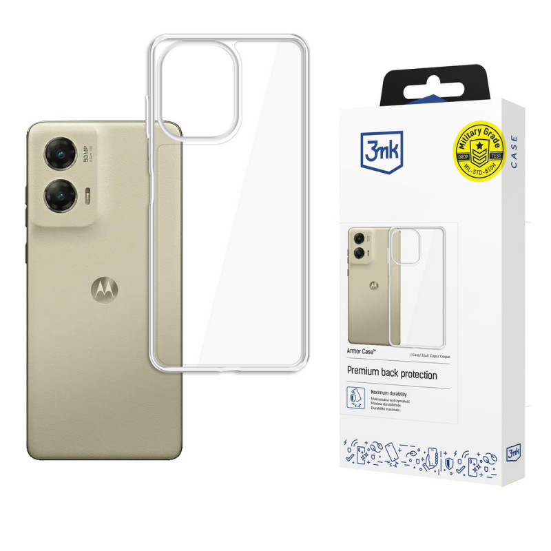 3MK Armor Case nutitelefoni ümbris Motorola Moto G Stylus 2024 jaoks, läbipaistev