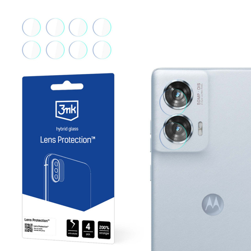 3MK Lens Protect Motorola Edge 50 Fusion kaamera objektiivi kaitseklaas (4 tk)