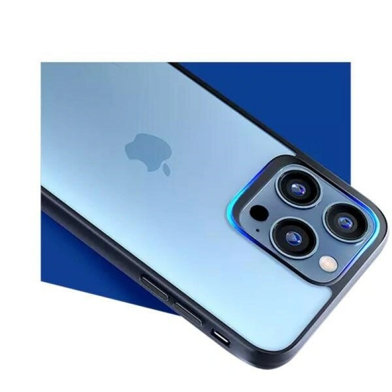 3mk Satin Armor Case+ Apple iPhone 16 Plusile, läbipaistev musta raamiga