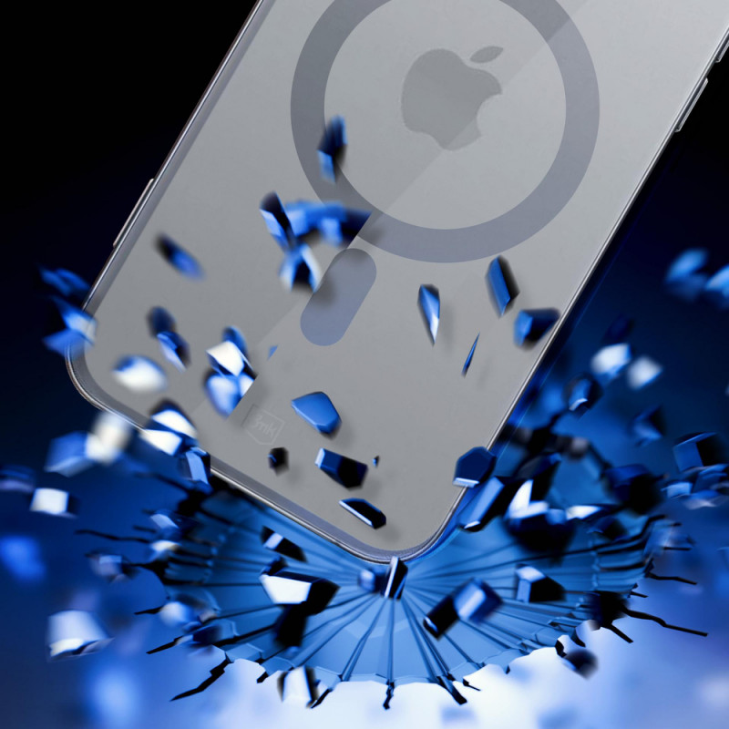 3mk Satin Armor MagCase MagSafe'iga Apple iPhone 16 Pro jaoks, läbipaistev musta raamiga