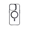 3mk Satin Armor MagCase MagSafe'iga Apple iPhone 16 Pro Maxile (W-3SAMaCa-AiP16PM-0), läbipaistev musta raamiga
