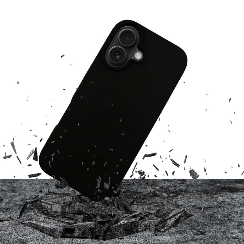 3mk Silicone Case kaitsekate Apple iPhone 16 Plus-le, must