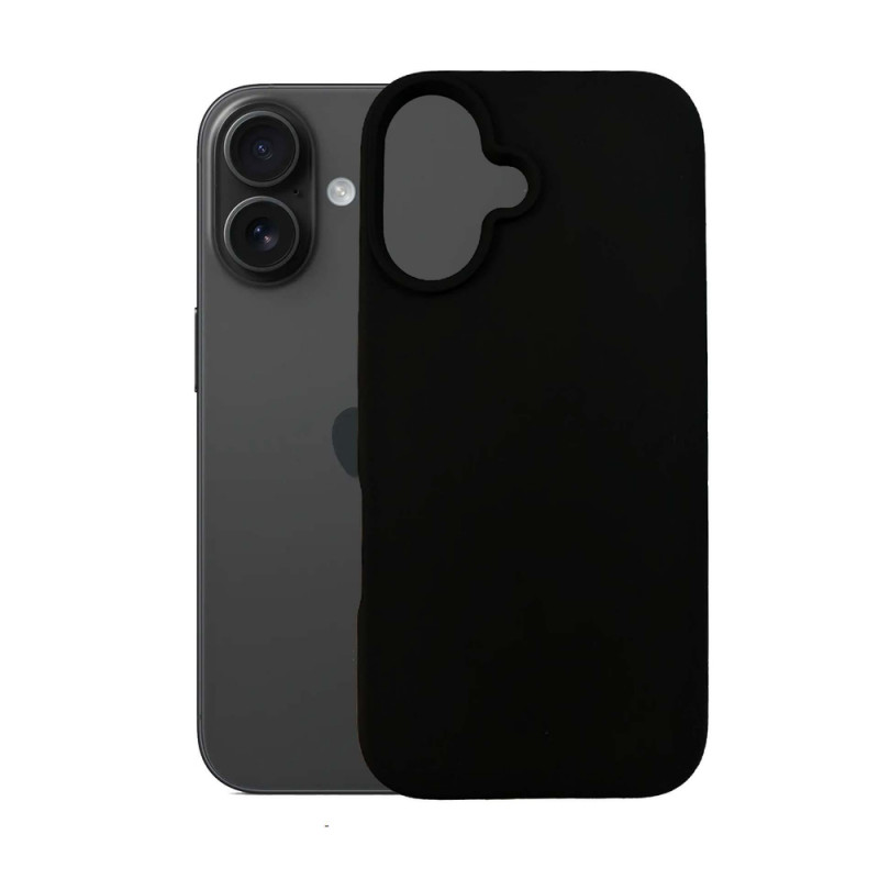 3mk Silicone Case kaitsekate Apple iPhone 16 Plus-le, must