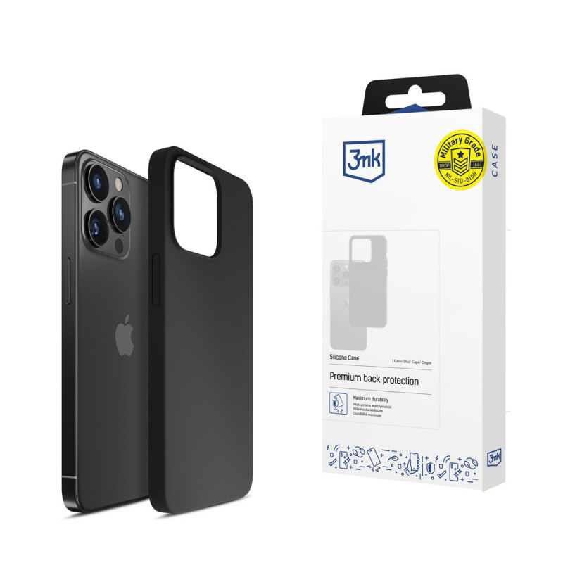 3mk Silicone Case Apple iPhone 16 Pro jaoks, must
