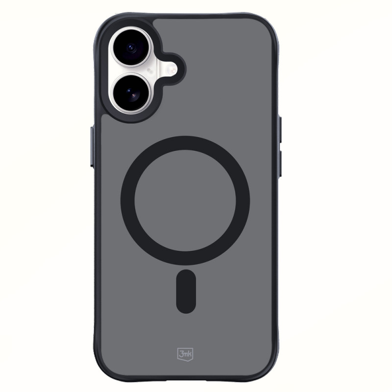 3mk Smoke MagCase MagSafe'iga Apple iPhone 16 jaoks (W-3SmoMaCa-AiP16-0), poolläbipaistev