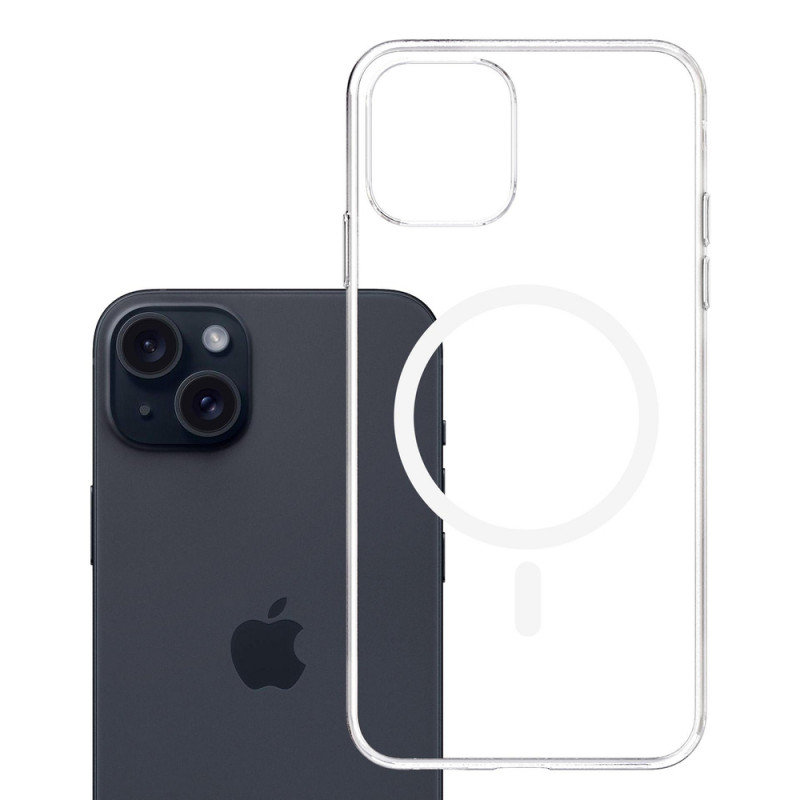 3mk Clear MagCase Apple iPhone 15 jaoks, läbipaistev