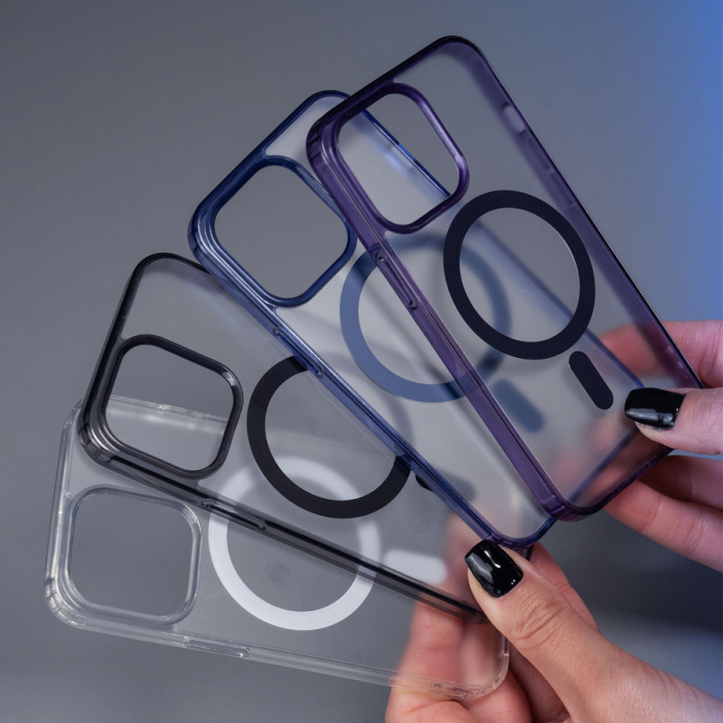 3MK Frosty MagCase kaitsekott Apple iPhone 14 Plus, must
