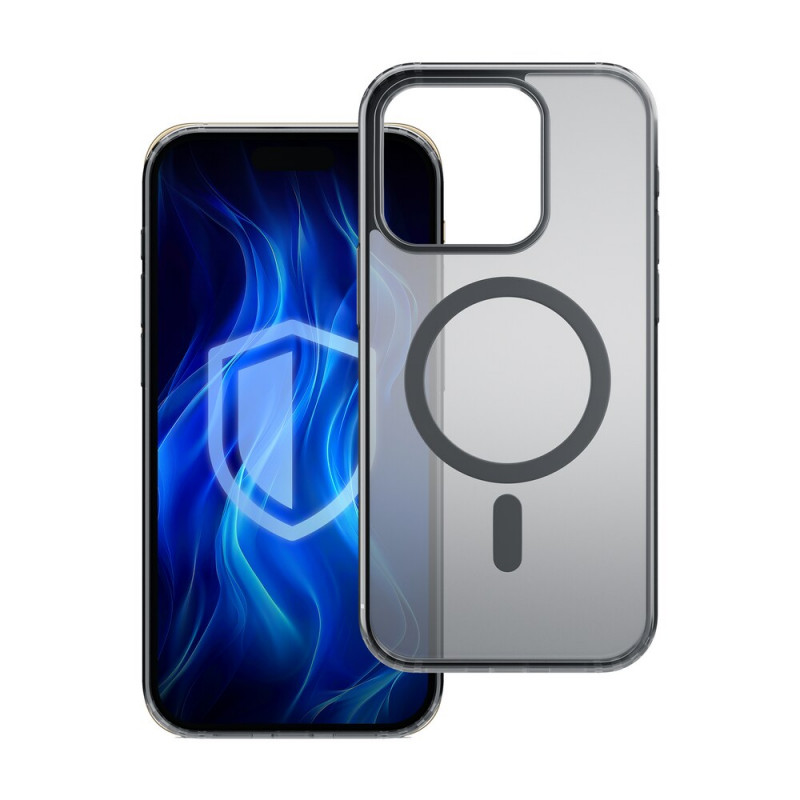 3MK Frosty MagCase kaitsekott Apple iPhone 14 Pro Max jaoks, must