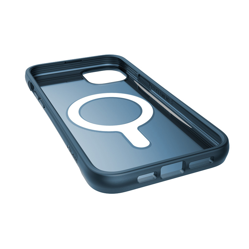 X-Doria Raptic Clutch MagSafe ümbris Apple iPhone 14 Plus / 15 Plus jaoks, marine blue