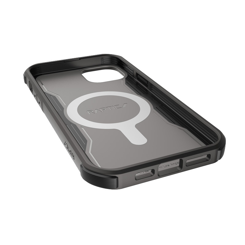 X-Doria Raptic Fort MagSafe ümbris Apple iPhone 14 Plus / 15 Plus jaoks, must