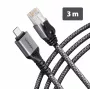 Goobay AXAGON ADE-CM30 USB-C gigabitine Etherneti adapter integreeritud 3 m CAT6 kaabliga, RJ-45