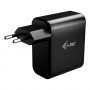 i-tec 100 W USB-C GaN laadija, PD 3.0, 1x USB-C, must