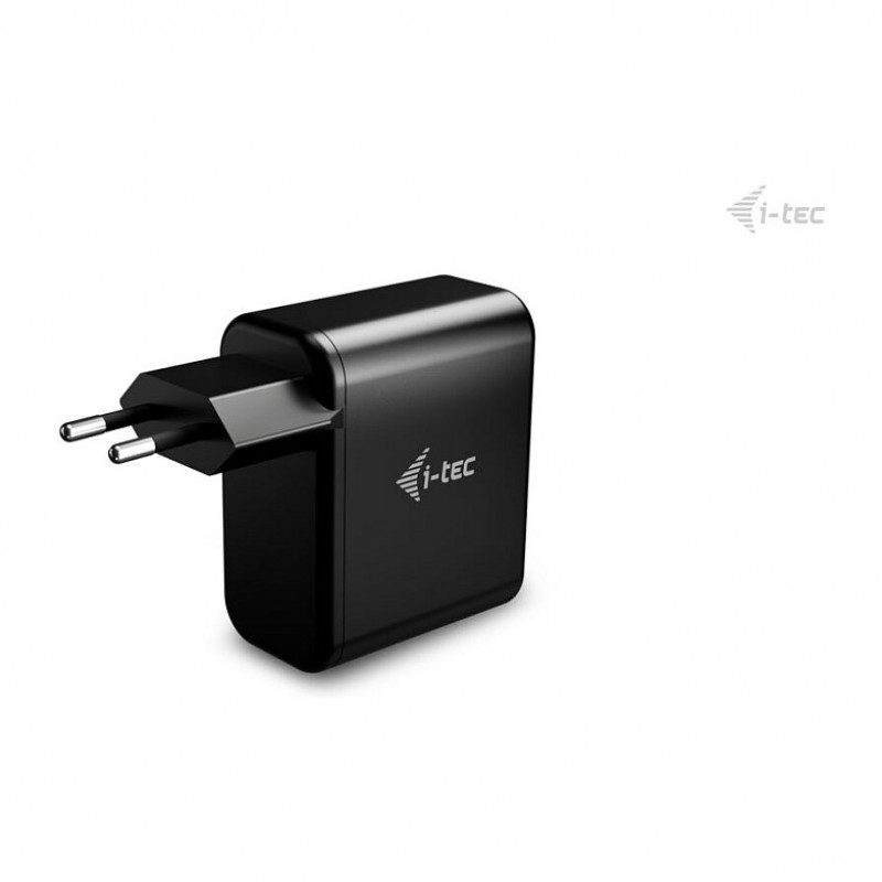 i-tec 100 W USB-C GaN laadija, PD 3.0, 1x USB-C, must