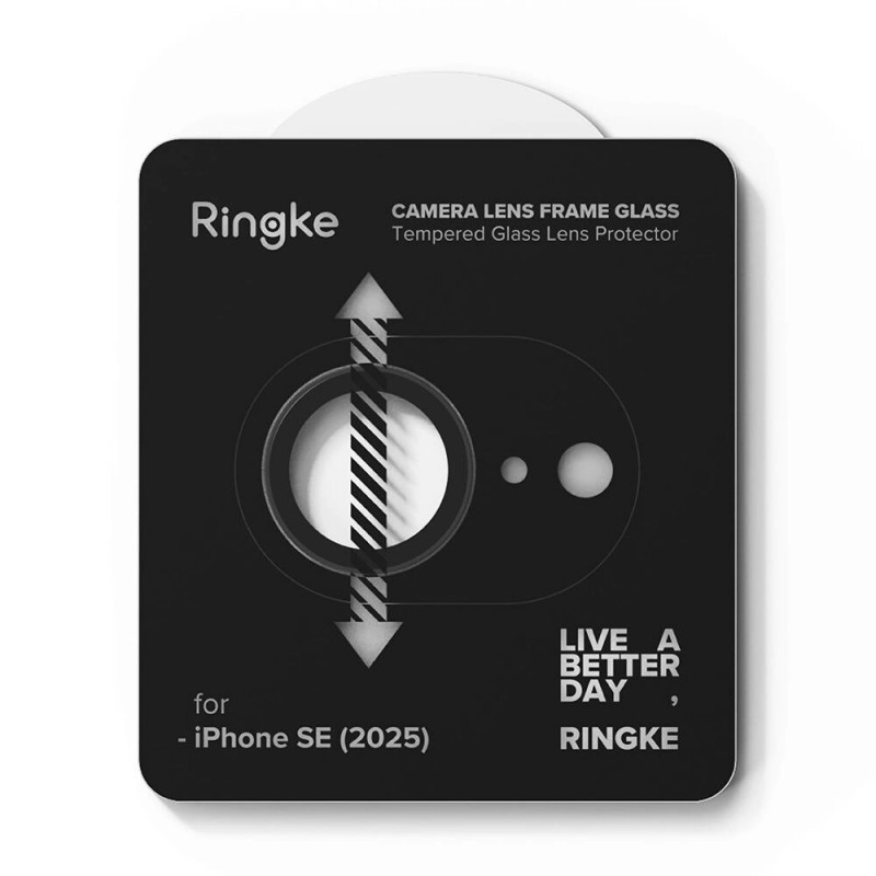 Ringke kaameraraami kaitse Apple iPhone 17e / 16e jaoks, must (2 tk)