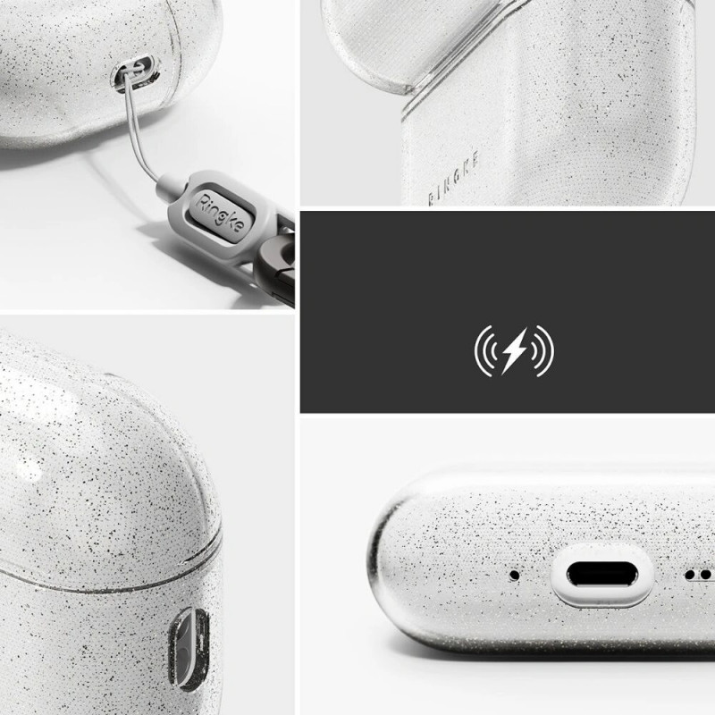 Ringke Air Case Apple AirPods Pro 3 jaoks, Glitter Clear