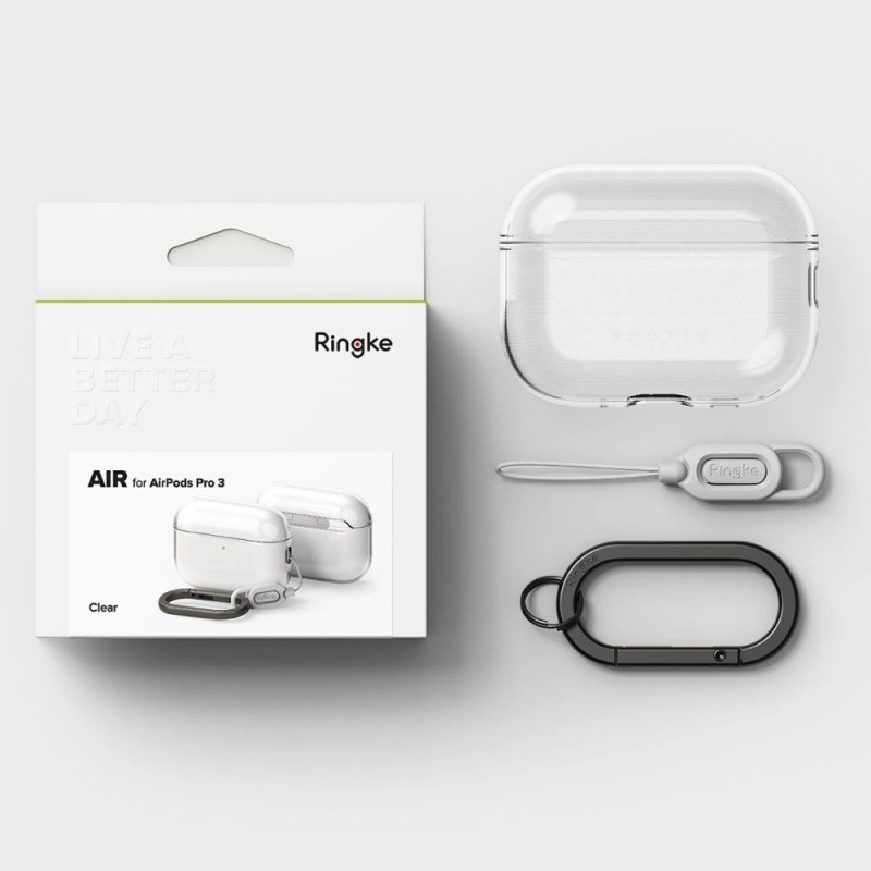 Ringke Air kate Apple AirPods Pro 3-le, läbipaistev