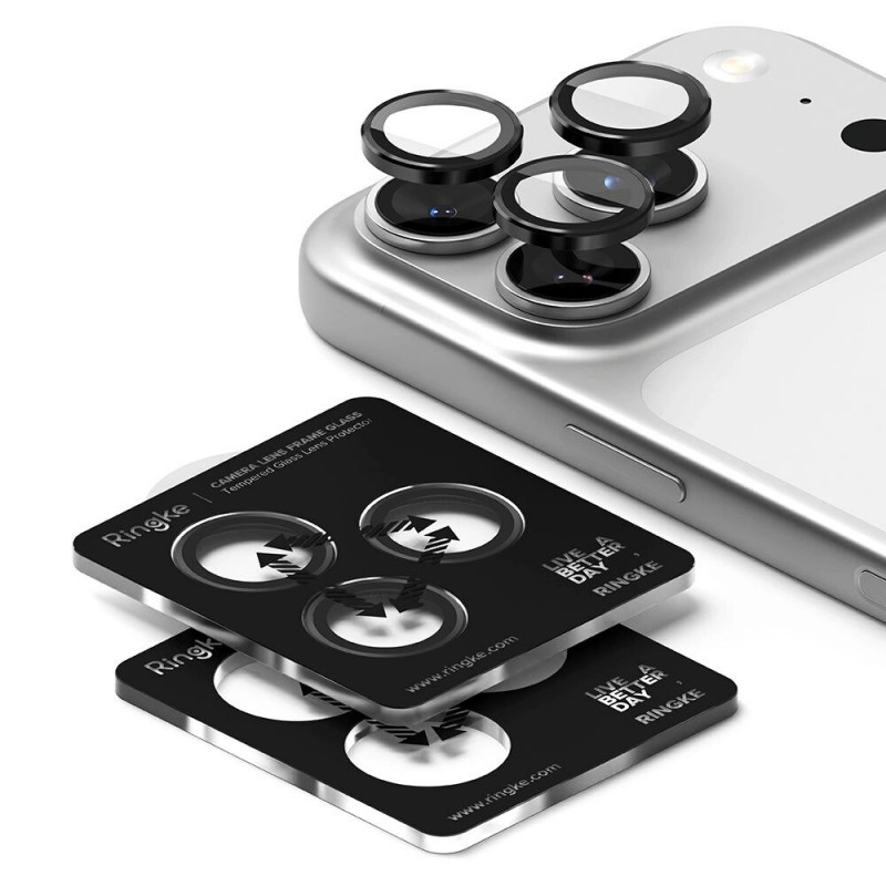 Ringke kaameraraami kaitse Apple iPhone 17 Pro / 17 Pro Max jaoks, must (2 tk)