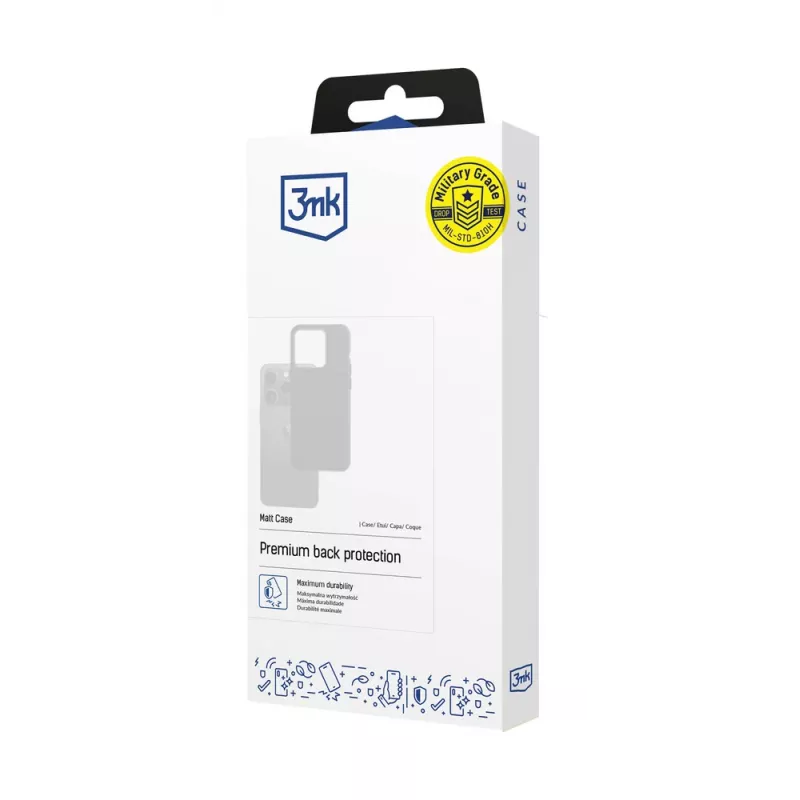 3MK Matt Case ümbris Xiaomi 14T Pro jaoks, must