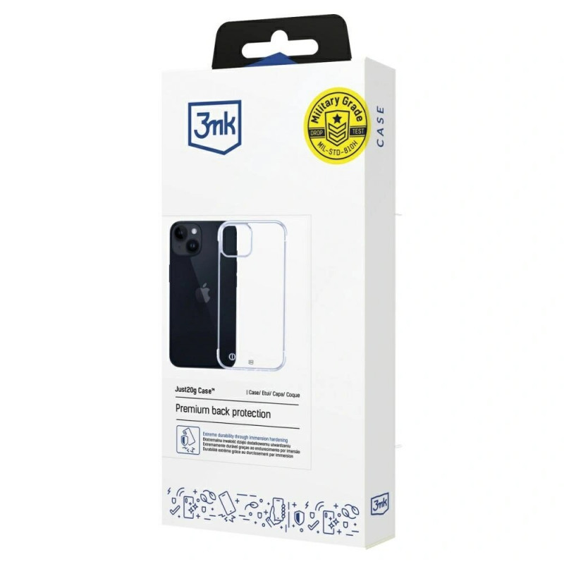 3mk Just20g Clear Case Apple iPhone 15 Plus nutitelefoni ümbris, läbipaistev