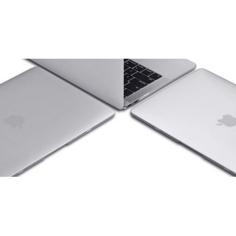 Tech-Protect SmartShell ümbris Apple MacBook Air 13 2022-2024 jaoks, glitter clear