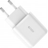 Tech-Protect C20W 2-port seinalaadija, USB-C PD 20W ja USB-A QC 3.0, valge