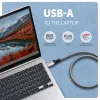 Goobay AXAGON ADE-AM20 USB-A ja Gigabit Etherneti adapter integreeritud 2 m CAT6 kaabliga