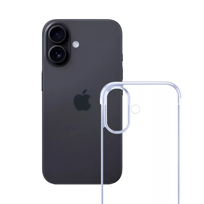 3mk Just20g Clear Case Apple iPhone 16 nutitelefoni ümbris, läbipaistev