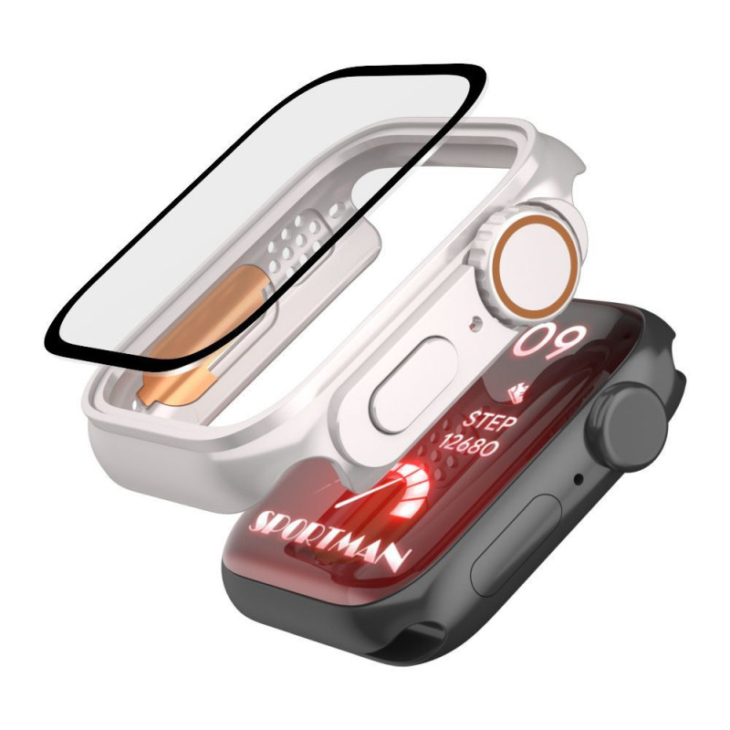 Tech-Protect Defense360 ümbris Apple Watch 4/5/6/7/8/9/SE 44/45 mm jaoks, must/oranž