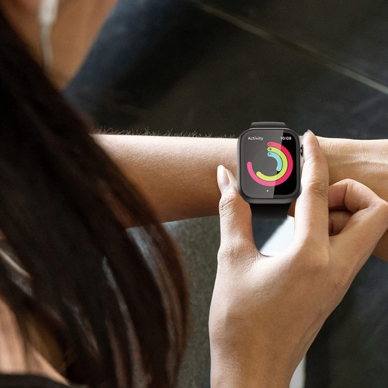 Tech-Protect Defense360 ümbris Apple Watch 4/5/6/7/8/9/SE 44/45 mm jaoks, must/oranž