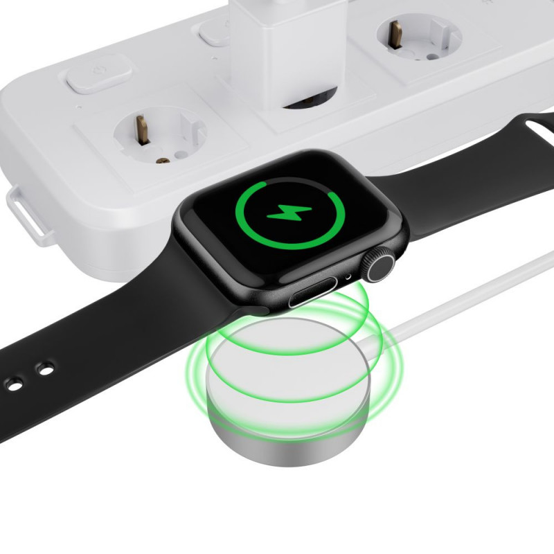 Tech-Protect UltraBoost magnetlaadija Apple Watchile, USB-C, 120 cm, valge