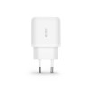 Tech-Protect C20W 2-pordiline seinalaadija PD 20W QC 3.0 USB-C kaabliga, valge
