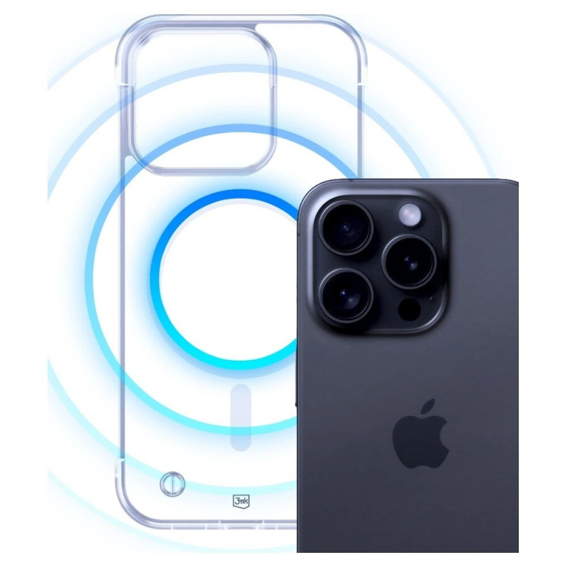 3mk Just20g MagCase Apple iPhone 15 Pro nutitelefoni ümbris, läbipaistev