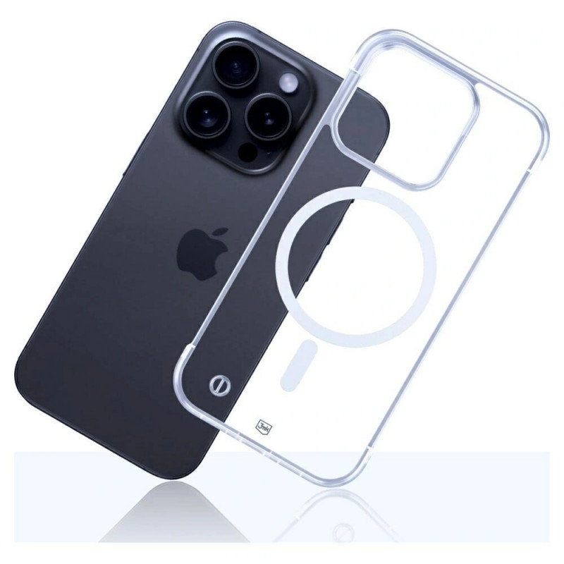 3mk Just20g MagCase Apple iPhone 15 Pro nutitelefoni ümbris, läbipaistev