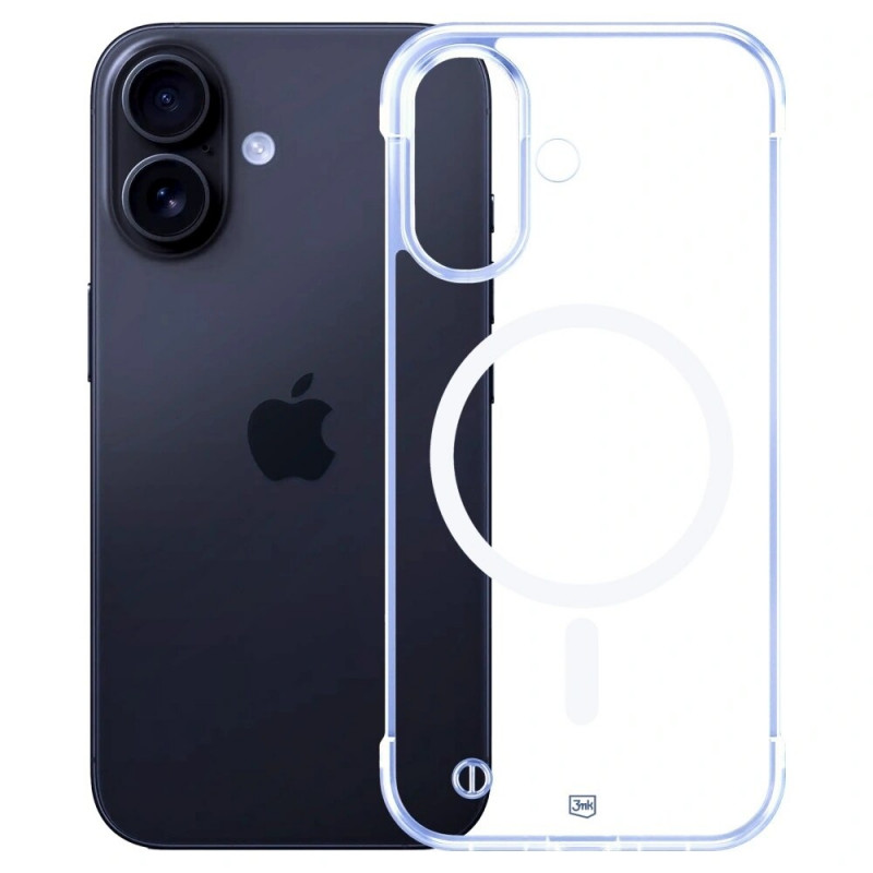 3mk Just20g MagCase Apple iPhone 16 nutitelefoni ümbris, läbipaistev