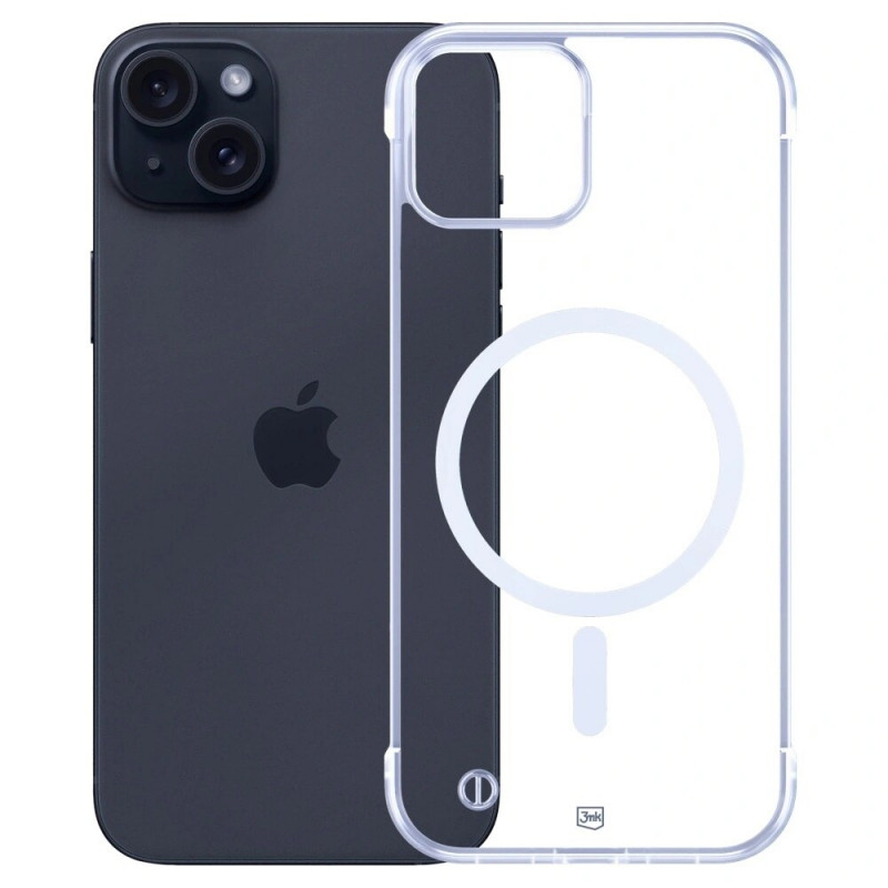 3mk Just20g MagCase Apple iPhone 15 Plus nutitelefoni ümbris, läbipaistev