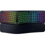 Razer Pro Type Ergo traadita ergonoomiline klaviatuur, poolitatud paigutus, Bluetooth, USB-C, 5 makroklahvi, RGB