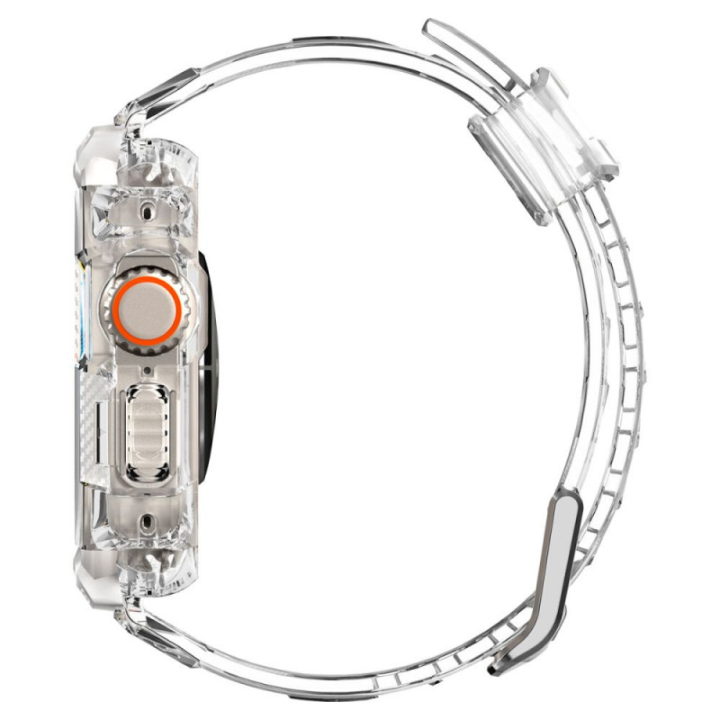 Spigen Rugged Armor Pro rihmaga ümbris Apple Watch Ultra 49 mm jaoks, kristallselge