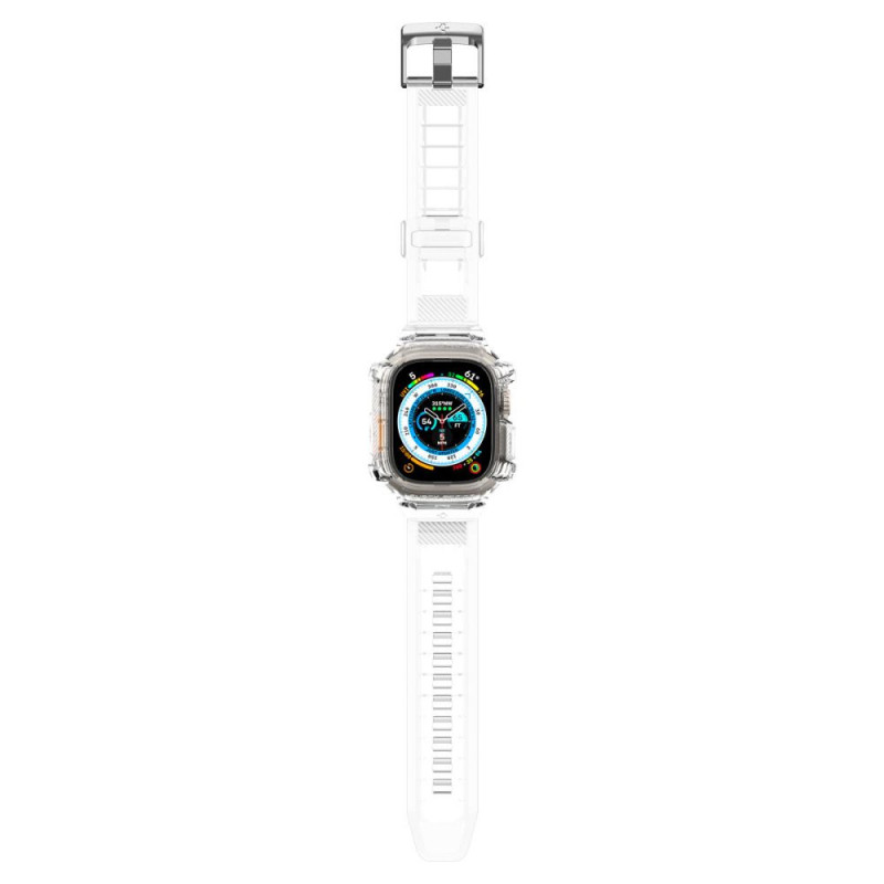 Spigen Rugged Armor Pro rihmaga ümbris Apple Watch Ultra 49 mm jaoks, kristallselge