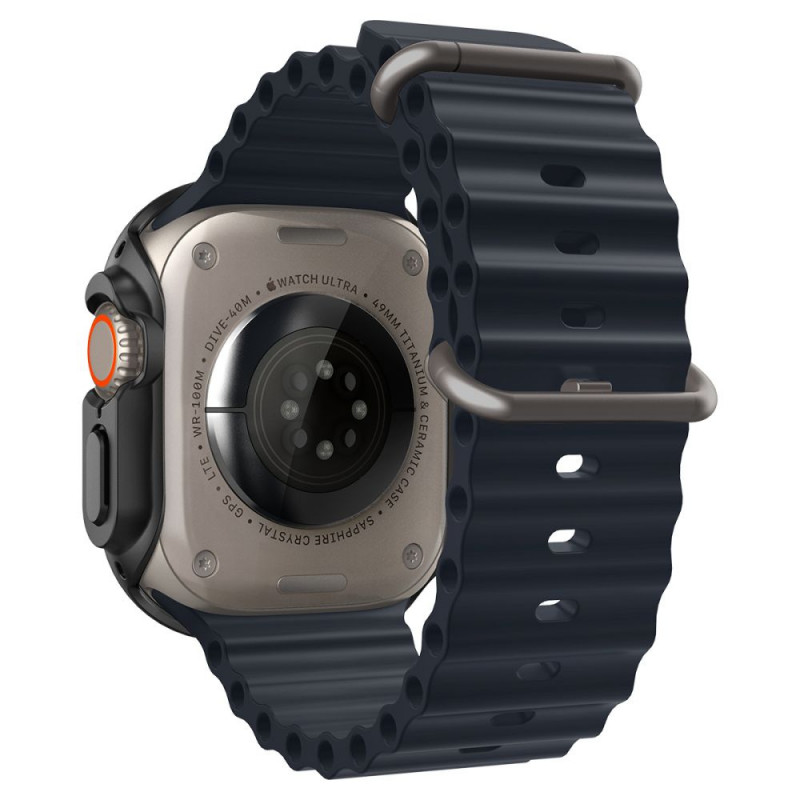 Spigen Thin Fit kaitseümbris Apple Watch Ultra 1 / 2 / 3 49 mm jaoks, must