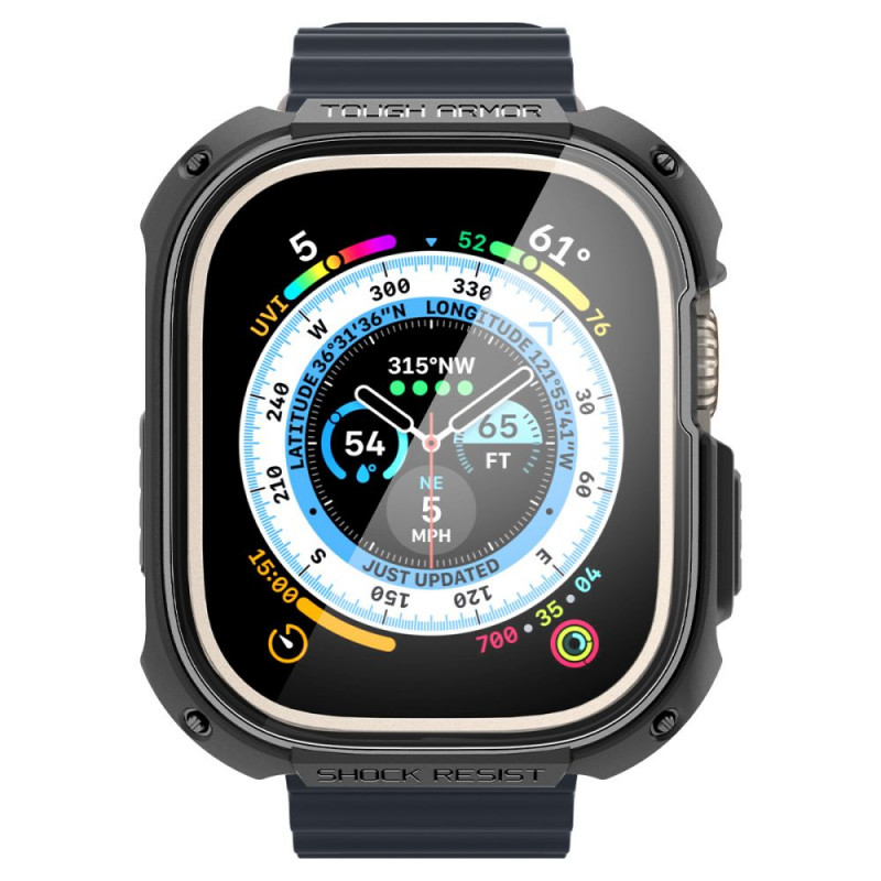 Spigen Tough Armor kaitseümbris Apple Watch Ultra 49 mm jaoks, must