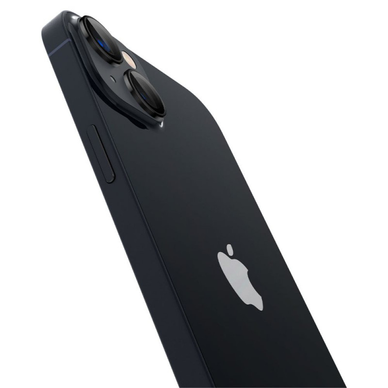 Spigen Optik.tR EZ Fit kaamerakaitse Apple iPhone 14 / 14 Plus / 15 / 15 Plus jaoks, must (2 tk)