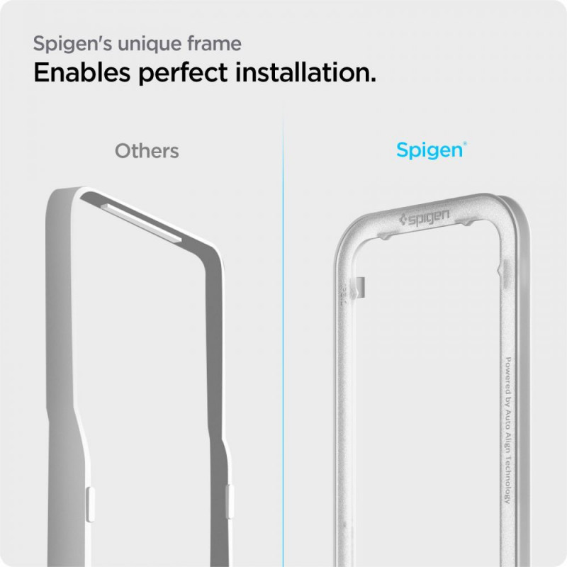Spigen ALM Glass FC karastatud klaas Apple iPhone 13 / 13 Pro / 14 jaoks, must