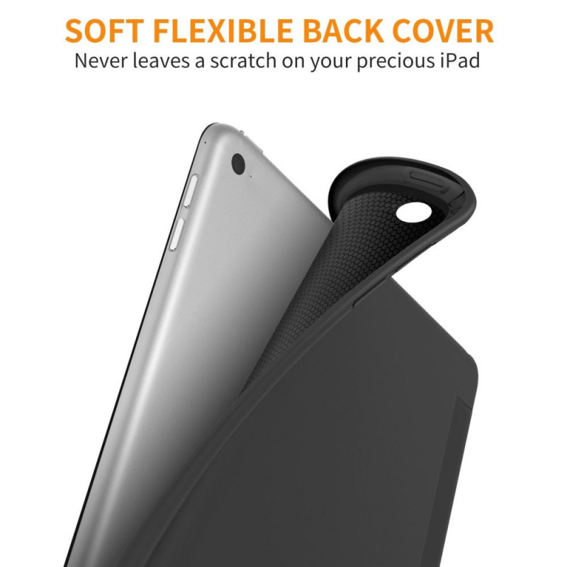 Tech-Protect Smartcase THP770BLK ümbris Apple iPad 9.7 (2017/2018, 5./6. põlvkond) jaoks, must