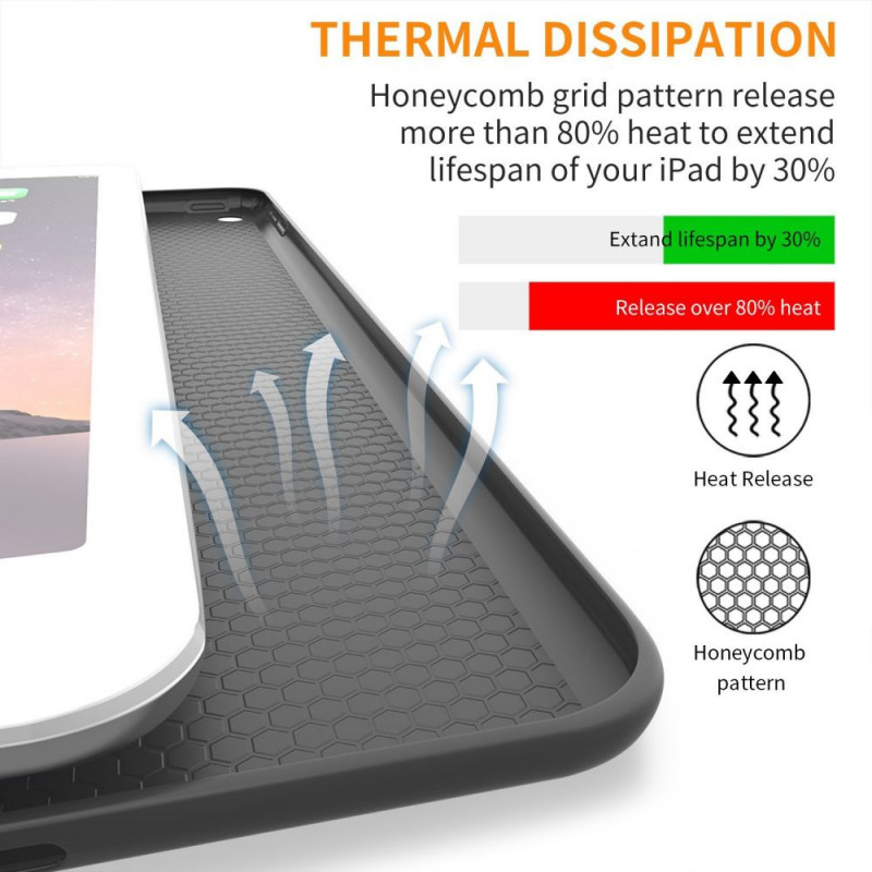 Tech-Protect Smartcase THP770BLK ümbris Apple iPad 9.7 (2017/2018, 5./6. põlvkond) jaoks, must