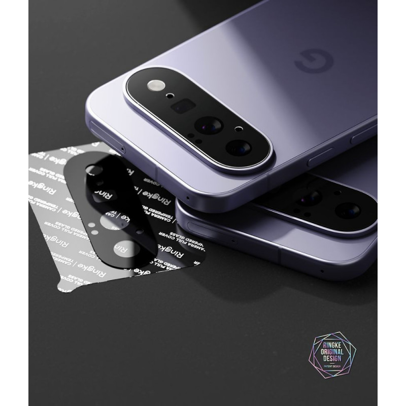 Ringke Camera Full Cover Google Pixel 11 kaamera objektiivi kaitseklaas, 9H karastatud klaas, must (2 tk)