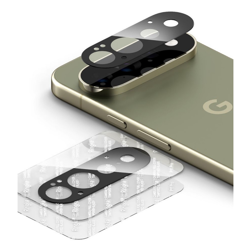 Ringke Camera Full Cover Google Pixel 11 Pro kaamerakaitse, karastatud klaas, must (2 tk)